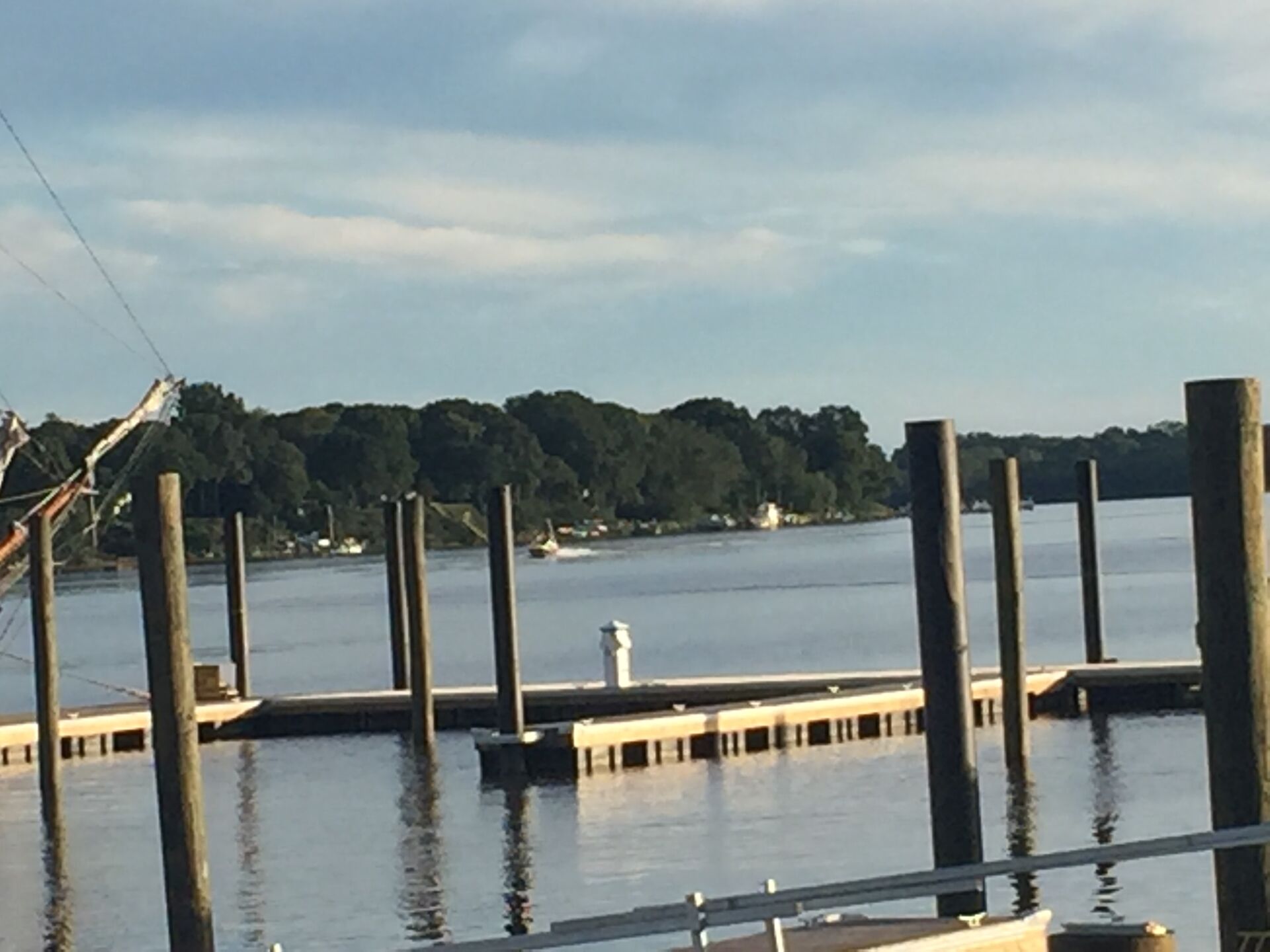 Rock Hall harbor at dawn
